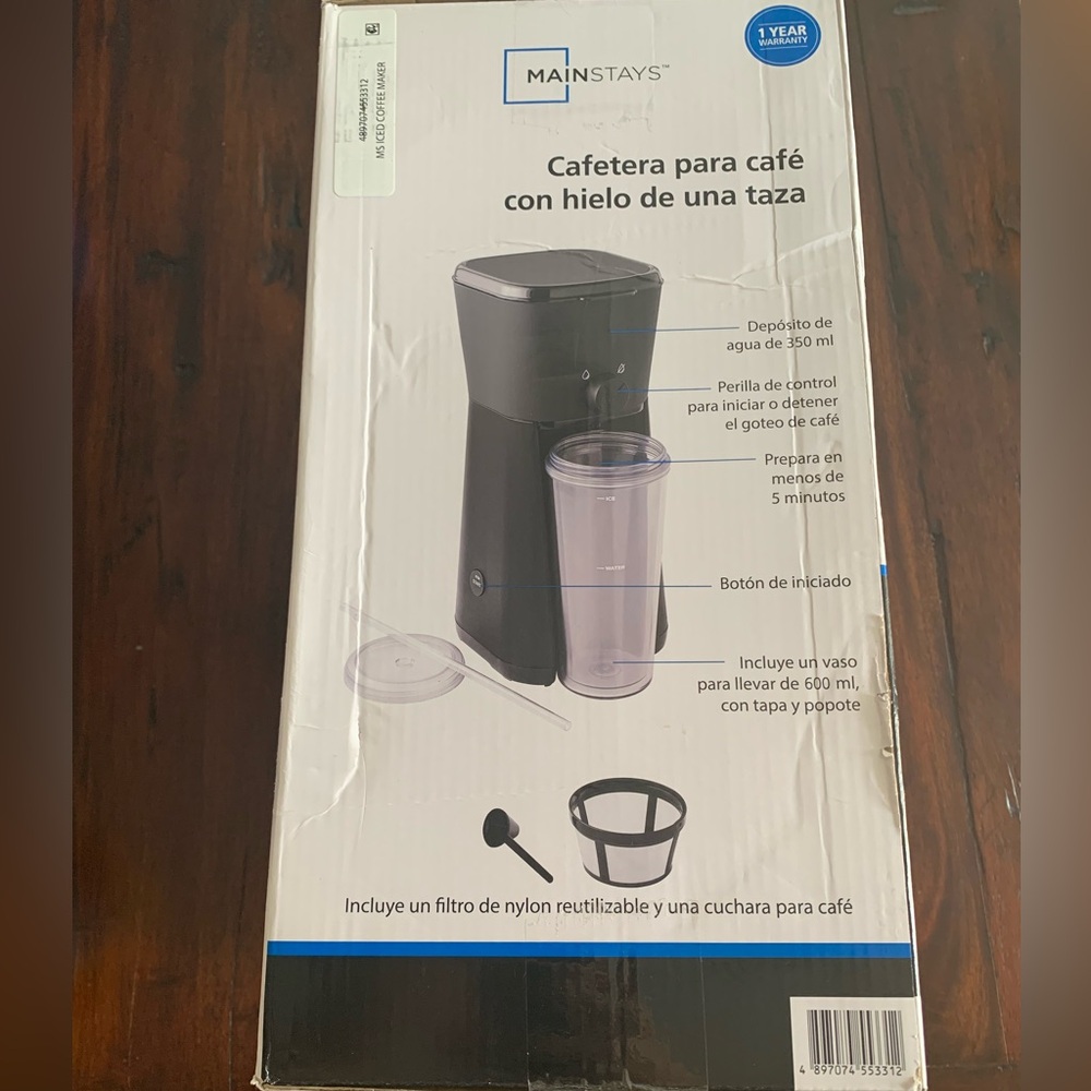 Mainstays single serve iced coffee maker - Picture 2 of 4